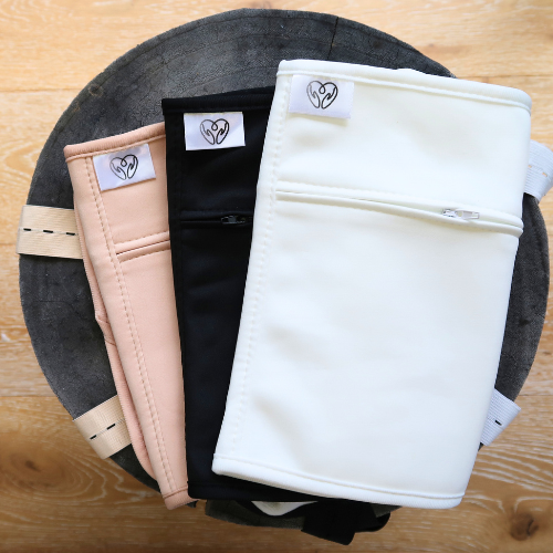 8 Piece Organic Cotton Castor Oil Wraps Pack - Black